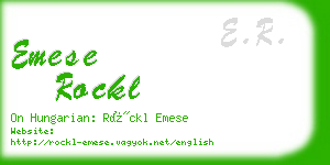 emese rockl business card